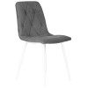 Стул обеденный DOBRIN CHILLY ROMBO, Серый Simple 33, основание белый