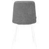 Стул обеденный DOBRIN CHILLY ROMBO, Серый Simple 33, основание белый
