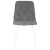 Стул обеденный DOBRIN CHILLY ROMBO, Серый Simple 33, основание белый