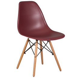 Стул обеденный DOBRIN DSW, ножки светлый бук, цвет сливовый (R-13)