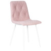 Набор 4 шт Стул обеденный DOBRIN CHILLY ROMBO, Розовый Simple 03, основание белый