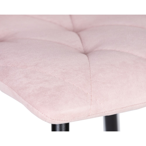 Набор 4 шт Стул обеденный DOBRIN CHILLY ROMBO, Розовый Simple 03, основание черное