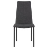 Стул обеденный DOBRIN MARK, черные ножки, серая антрацитовая винтажная экокожа (RU-08)