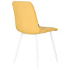 Стул обеденный DOBRIN CHILLY ROMBO, Горчичный Simple 15, основание белый
