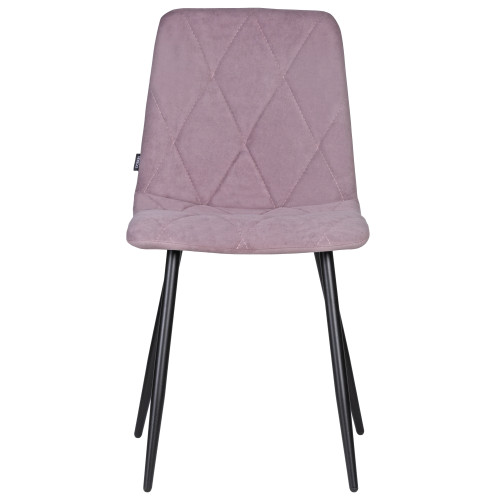 Стул обеденный DOBRIN CHILLY ROMBO, Лавандовый Simple 48, основание черное