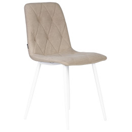 Стул обеденный DOBRIN CHILLY ROMBO, Капучино Simple 05, основание белый
