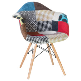 Стул обеденный DOBRIN DAW PATCHWORK, цвет сиденья мозаика