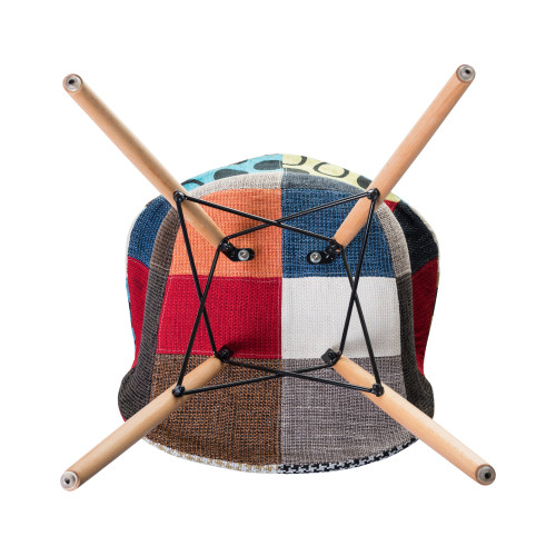 Стул обеденный DOBRIN DAW PATCHWORK, цвет сиденья мозаика