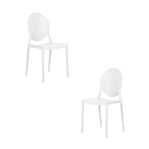 Набор 2 шт Стул обеденный DOBRIN ALBERT, цвет белый