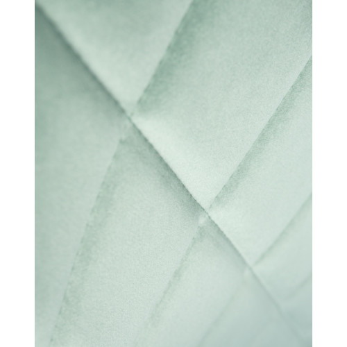 Набор 2 шт Стул обеденный DOBRIN ROBERT, черные матовые ножки, велюр V108-118 Мятный