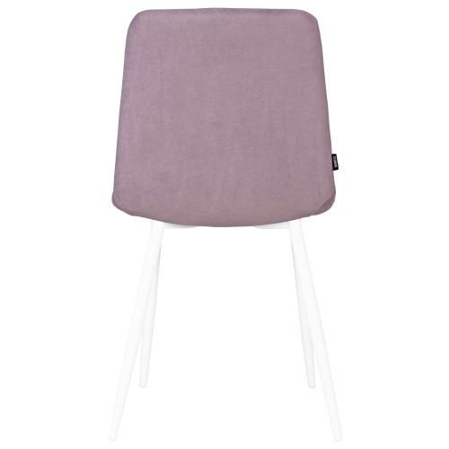 Стул обеденный DOBRIN CHILLY ROMBO, Лавандовый Simple 48, основание белый