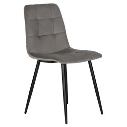 Стул обеденный DOBRIN CHILLY, Темно-серый Holland 18, основание черное