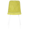 Стул обеденный DOBRIN CHILLY ROMBO, Лайм Simple 14, основание белый