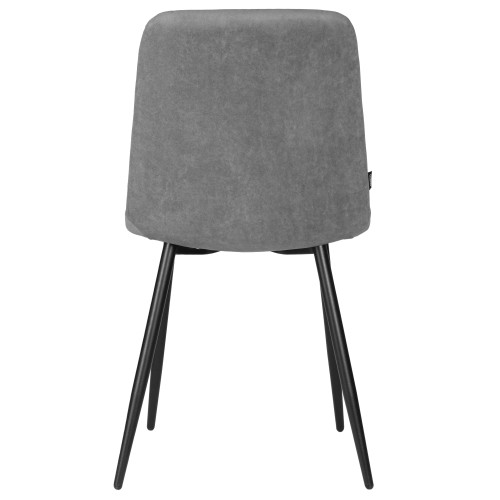 Стул обеденный DOBRIN CHILLY ROMBO, Серый Simple 33, основание черное