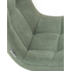 Стул обеденный DOBRIN ALEX SQUARE, белые ножки, мята ткань (UF860-11B)