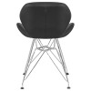 Стул обеденный DOBRIN BUTTERFLY CHROME, ножки хром, цвет чёрный