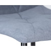 Стул обеденный DOBRIN CHILLY ROMBO, Серо-голубой Simple 26, основание черное