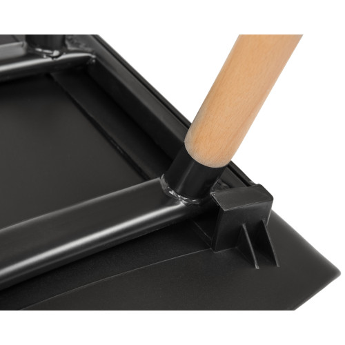 Набор 4 шт Стул обеденный DOBRIN ALIEN, ножки светлый бук, цвет чёрный (B-03)