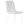 Стул обеденный DOBRIN CHILLY ROMBO, Светло-серый Simple 29, основание белое