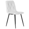 Стул обеденный DOBRIN CHILLY ROMBO, Светло-серый Simple 29, основание черный