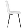 Стул обеденный DOBRIN CHILLY ROMBO, Светло-серый Simple 29, основание черный