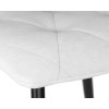 Стул обеденный DOBRIN CHILLY ROMBO, Светло-серый Simple 29, основание черный