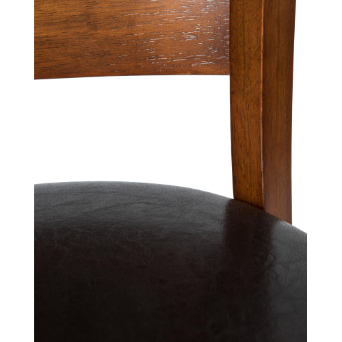 Набор 2 шт Стул обеденный DOBRIN JERRY, шоколад, чёрный