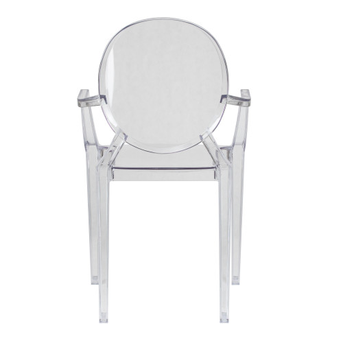 Набор 3 шт Стул обеденный DOBRIN LOUIS GHOST, цвет прозрачный