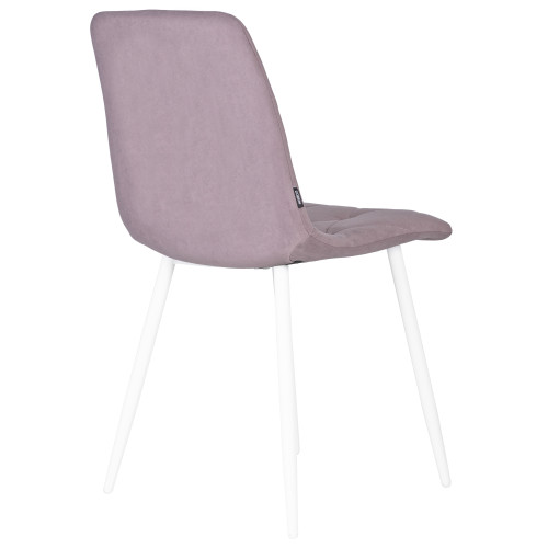 Набор 4 шт Стул обеденный DOBRIN CHILLY ROMBO, Лавандовый Simple 48, основание белый