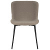 Стул обеденный DOBRIN MILO, черные ножки, бежевый букле (UF992-04)