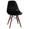 Стул обеденный LMZL-PP623, ножки тёмный бук, цвет сиденья чёрный