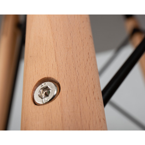 Стол обеденный DOBRIN CHELSEA`80, ножки светлый бук, столешница светло-серый (GR-01)