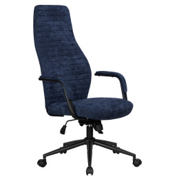 Офисное кресло для руководителей DOBRIN LOKI, синий (VRH230-25)