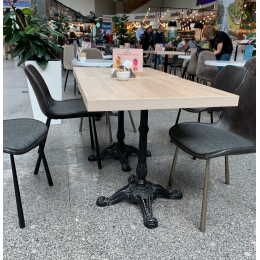 Подстолье чугунное для ресторана, черное, серия Bistrot, артикул 3066 тяжелое