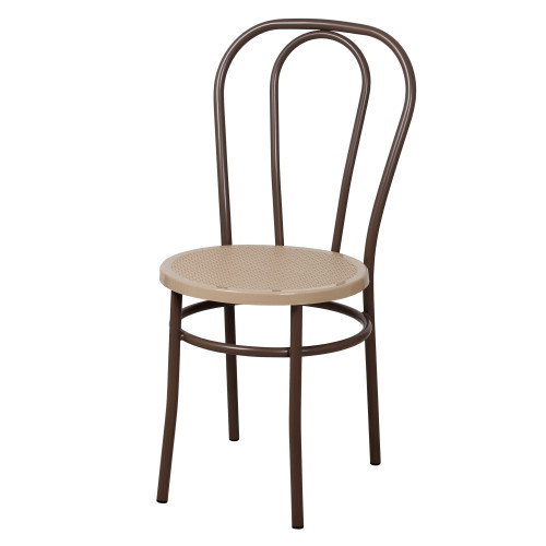 Стул Венский с пластиковым сиденьем СРП-075 (спинка две дуги)