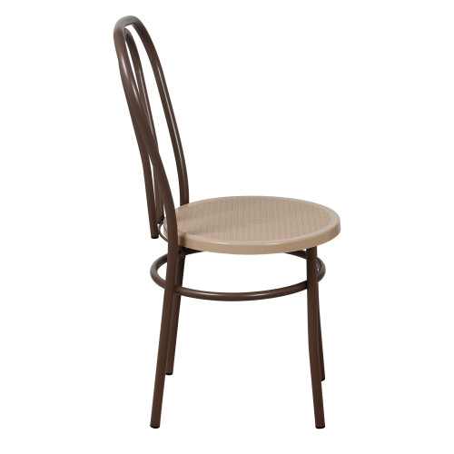 Стул Венский с пластиковым сиденьем СРП-075 (спинка две дуги)