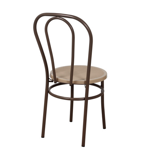 Стул Венский с пластиковым сиденьем СРП-075 (спинка две дуги)