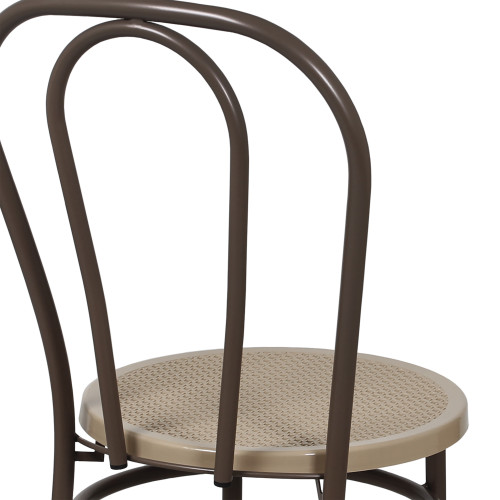 Стул Венский с пластиковым сиденьем СРП-075 (спинка две дуги)