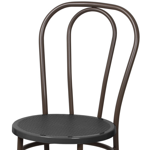 Стул Венский с пластиковым сиденьем СРП-075 (спинка две дуги)