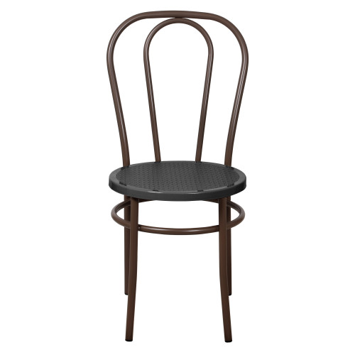 Стул Венский с пластиковым сиденьем СРП-075 (спинка две дуги)