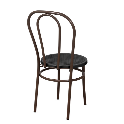 Стул Венский с пластиковым сиденьем СРП-075 (спинка две дуги)