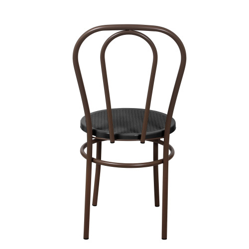 Стул Венский с пластиковым сиденьем СРП-075 (спинка две дуги)