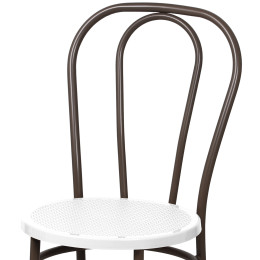 Стул Венский с пластиковым сиденьем СРП-075 (спинка две дуги)