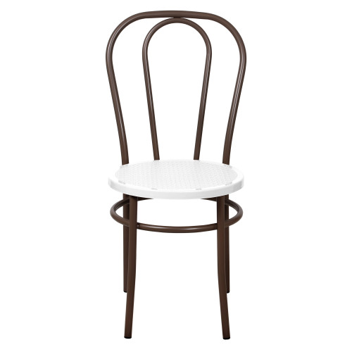 Стул Венский с пластиковым сиденьем СРП-075 (спинка две дуги)