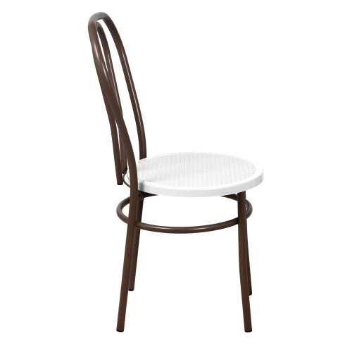 Стул Венский с пластиковым сиденьем СРП-075 (спинка две дуги)