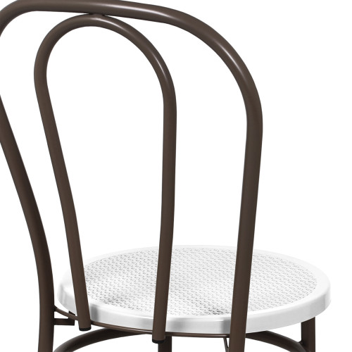 Стул Венский с пластиковым сиденьем СРП-075 (спинка две дуги)