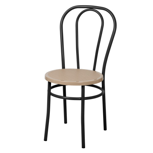 Стул Венский с пластиковым сиденьем СРП-075 (спинка две дуги)