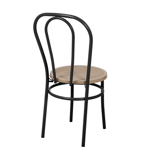 Стул Венский с пластиковым сиденьем СРП-075 (спинка две дуги)