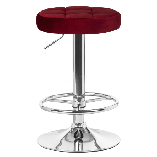 5008-LM BRUNO, цвет сиденья бордовый велюр (MJ9-43), цвет основания хром