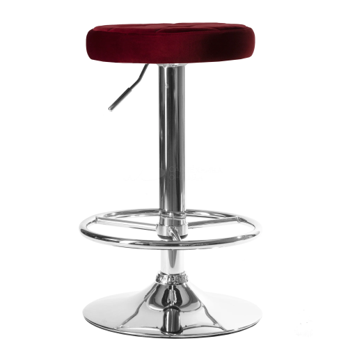5008-LM BRUNO, цвет сиденья бордовый велюр (MJ9-43), цвет основания хром